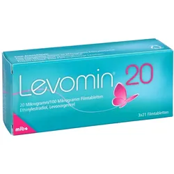 LEVOMIN 20 20 Mikrogramm/100 Mikrogramm Filmtabl. 3X21 St