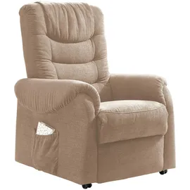 Livetastic Fernsehsessel Nino Hellbraun Nylon/Struktur