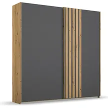 Rauch »Kleiderschrank Schrank Garderobe MOSBACH«, moderne Lamellen-Auflage in 3D Akustikpaneel Optik MADE IN GERMANY grau