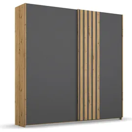 Rauch »Kleiderschrank Schrank Garderobe MOSBACH«, moderne Lamellen-Auflage in 3D Akustikpaneel Optik MADE IN GERMANY grau