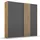 Rauch »Kleiderschrank Schrank Garderobe MOSBACH«, moderne Lamellen-Auflage in 3D Akustikpaneel Optik MADE IN GERMANY grau