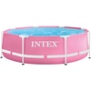 Pink Metal Frame Pool (244x76cm) Swimmingpool Planschbecken