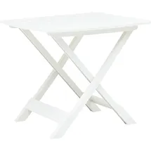 vidaXL Gartentisch Klappbar 79 x 72 x 70 cm Weiß
