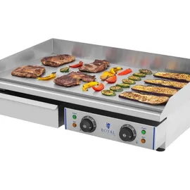 Royal Catering Elektro-Grillplatte 72,5 cm - glatt - 2 x 2,2 kW
