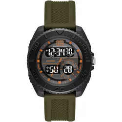 Chronograph SKECHERS "GREENCRAIG", grün (khakifarben), Armbanduhren, Herren, Quarzuhr, Armbanduhr, Herrenuhr, Silikonarmband, digital, analog