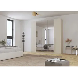 OTTO home Drehtürenschrank AGORDO 226 x 210 x 54 cm Beige/Weiß