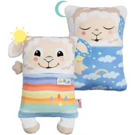 NICI Kuscheltier Schaf mit Wendefunktion 20 cm Beige