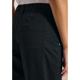Cecil Stoffhose CECIL "Style Scarlett", grün, Web, 62% Baumwolle, 34% Lyocell, 4% Elasthan, unifarben, normal lang, Hosen Stoffhose,