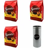 SENSEO KAFFEEPADS Premium Set Classic Klassisch 3er Pack Kaffee 144 PADS Paddose