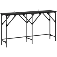 VidaXL Konsolentisch Schwarze Eiche 140 x 29 x 75