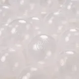 KiddyMoon 100 ∅ 6Cm Kinder Bälle Für Bällebad Spielbälle Baby Plastikbälle Made In EU, Transparent