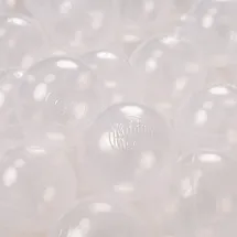 KiddyMoon 100 ∅ 6Cm Kinder Bälle Für Bällebad Spielbälle Baby Plastikbälle Made In EU, Transparent