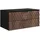 Badplaats Waschbeckenunterschrank Java 2 Schubladen 81 x 40 x 48 cm Walnuss Braun/Schwarz