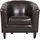 Hti-Living Cocktailsessel Kunstleder 70 x 77 x 65 cm Braun