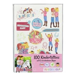 Papierdrachen Kindertattoos Bibi und Tina (100St)