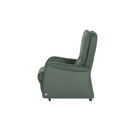 HIMOLLA Fernsehsessel 7568 Leder 77 x 110 x 93 cm Grün elektrisch