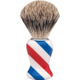 Erbe Rasierpinsel Barberdesign rot-weiß-blau