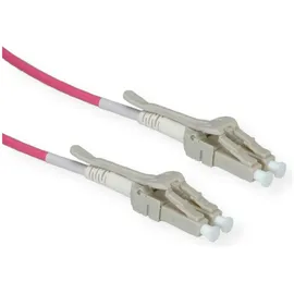 Roline LWL-Kabel 50/125μm OM4, LC/LC, Low-Loss-Stecker für hohe Dichte, violett, 7 m