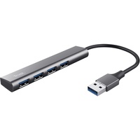 Trust Halyx 4 Port USB 3.2 Gen1 Hub USB-Hubs - 4 - Grau