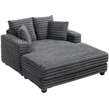 Homcom Schlafsofa, Grau, Kunststoff, 2-Sitzer, Füllung: Schaumstoff,Schaumstoff,Taschenfederkern, 134x89x151 cm, Wohnzimmer, Sofas & Couches, Schlafsofas