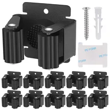 Ranieri 10 Stück Gerätehalter, Besenhalterung Wand, Besenhalter Wand, Gartengerätehalter, Edelstahl Wandhalterung für Wischmopp, Besen, Schaufel, Werkzeuge