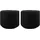 vidaXL Seil 2 pcs Schwarz Baumwolle