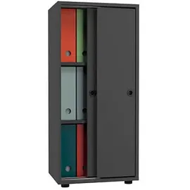 VCM Ulas Aktenschrank 49 x 38 x 109 cm schwarz