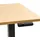 Beliani Schreibtisch Elektrisch höhenverstellbar DESTINES Schwarz / Hellbraun 180 cm 72 cm