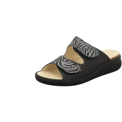Longo Damen Pantolette bequem  in schwarz