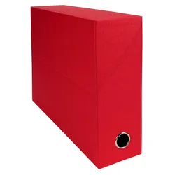 Exacompta 89525E 5x Transferbox Rücken 90mm gerilltes Papier - Rot