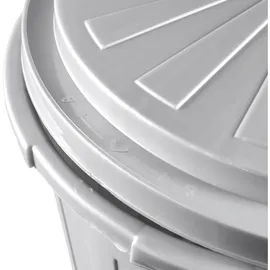 OK. Supermax Mülleimer 50 l Silber