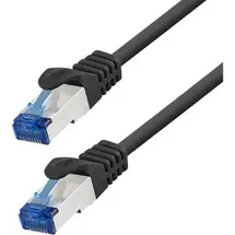 Logilink C6A023S Netzwerkkabel Schwarz 0,5 m Cat6a S/FTP (S-STP)