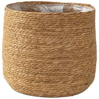 MagiDeal Geflochtener Pflanzkorb, Blumentopf, wasserdicht, innen, große Kapazität, Blumenkorb, Behälter für Picknick, Party, Zuhause, Wohnzimmer