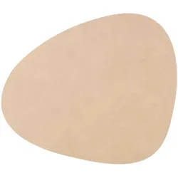 LINDDNA Tischset Nupo M Curve Leder Beige Sand (Medium)