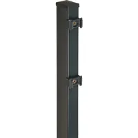 Floraworld Zaunpfosten 6 x 120 cm Grau/Stahl