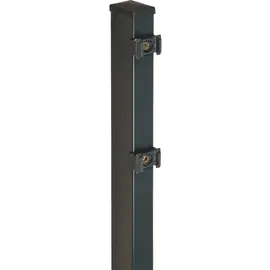 Floraworld Zaunpfosten 6 x 120 cm Grau/Stahl