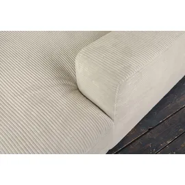 KAWOLA Big Sofa Madeline Cord cremeweiß