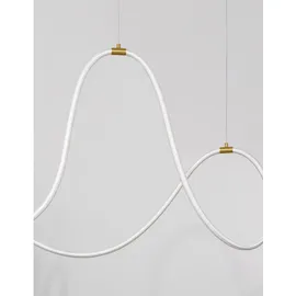 Nova Luce Cerelia 1-flg. 56W 60 cm geschwungen Messing/Gold