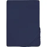 biberna 0012344 Frottee-Stretch 180 x 200 - 200 x 200 cm marine