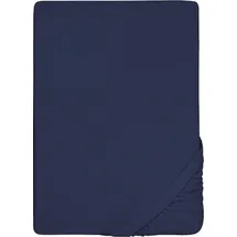 biberna 0012344 Frottee-Stretch 180 x 200 - 200 x 200 cm marine