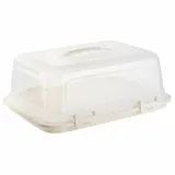 ENGELLAND Kuchentransportbox 44 x 35 x 17,5 cm 1-tlg. beige-transparent