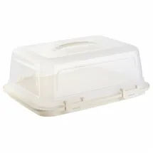 ENGELLAND Kuchentransportbox 44 x 35 x 17,5 cm 1-tlg. beige-transparent
