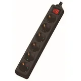 Dexlan 994923, 4 m, Drinnen, Typ F, Type F (CEE 7/4), Gerade, Schwarz