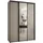 abiks möbel Schwebetürenschrank Dakota 180 x 235,2 x 45 cm Schwarz