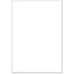 The Poster Club - Bilderrahmen Eiche weiß, Echtglas, 70 x 100 cm