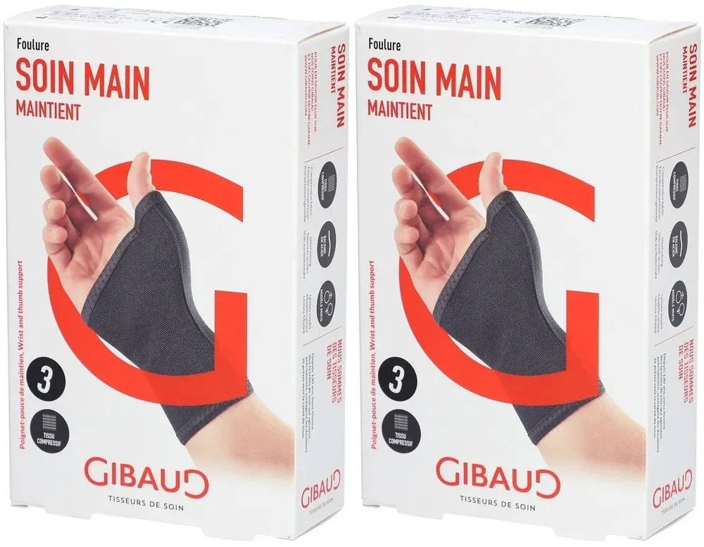 Gibaud Handzorg – Ondersteunende Orthese Maat 3 2x1 St Overige