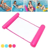 SWANEW Wasserliege Aufblasbares Schwimmbett Wasserhängematte Luftmatratze Schwimmende Wasser Schwimmliege Swimmingpool luftbett Frühlings Floss Rosa
