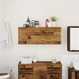 vidaXL Bad-Wandschrank 100 x 25 x 40 cm Altholz-Optik