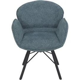 Hela 4-Fußstuhl BRISTOL Polyester schwarz 2er Set