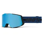 100% Snowcraft Skibrille - HiPER Mirror Lens schwarz blau